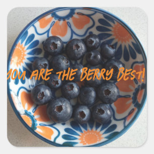 Pegatina Cuadrada Cute Berry Best