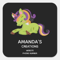 Cute Frankenstein Unicorn Business