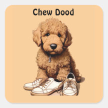 Cute Goldendoodle Perro Cachorro Con Zapatos