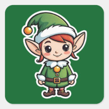 Cute Green Suit Elf