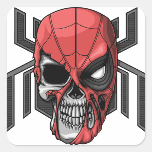 Pegatina Cuadrada Cute Happy Halloween Stikers