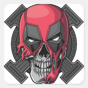 Pegatina Cuadrada Cute Happy Halloween Stikers