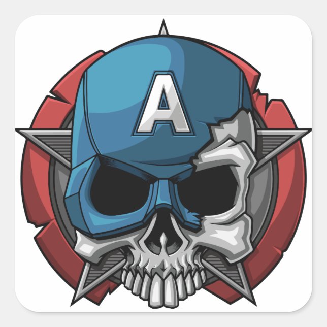 Pegatina Cuadrada Cute Happy Halloween Stikers (Anverso)