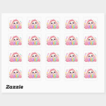 Cute Kawaii Bella Bunny Nombre Pastel Rosa Floral