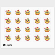 Cute Kawaii Cupcake Triste Llorando con Sticker Ro