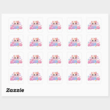 Cute Kawaii Luna Nombre de gato rosa pastel brilla