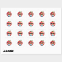 Cute Kawaii Manzana Inteligente con Gafas Sostenie