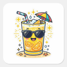 Cute Kawaii Refrescante Bebida Tropical SungSticke