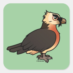 Pegatina Cuadrada Cute Lammergeier
