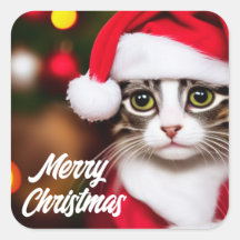 Cute Santa Cat