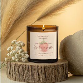 Pegatina Cuadrada Cute Strawberry - Sweet Valentine Candle Label