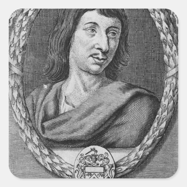 Pegatina Cuadrada Cyrano de Bergerac (Anverso)