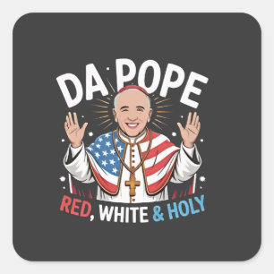 Pegatina Cuadrada Da Pope De América El Papa De Chicago, Leo XIV Pro