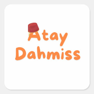 Pegatina Cuadrada Dahmiss tea