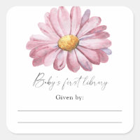 Daisy - Ex libris para baby shower, libros para be