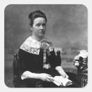 Pegatina Cuadrada Dama Millicent Fawcett, c.1880