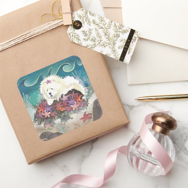 Pegatina Cuadrada DANCIN CON LOS pegatinas de la plaza de la vaca cr (Regalar)