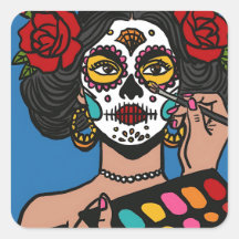 Dando la mano a Catrina