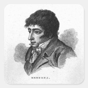 Pegatina Cuadrada Daniel Mendoza