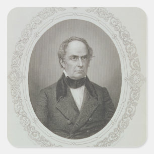 Pegatina Cuadrada Daniel Webster