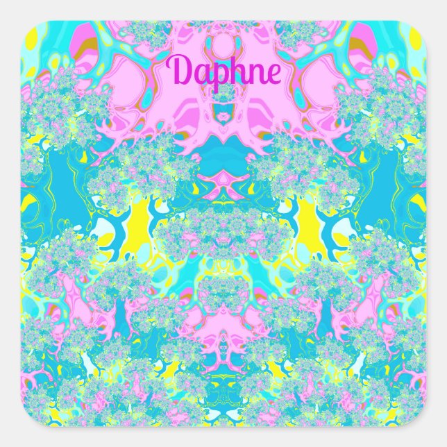 PEGATINA CUADRADA DAPHNE ~ PERFECCIÓN PASTEL ~ (Anverso)