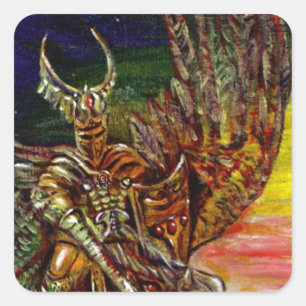 Pegatina Cuadrada Dark Knight