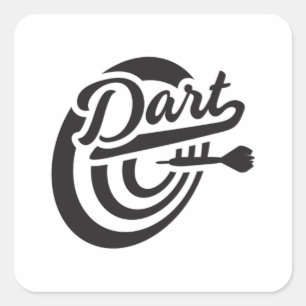 Pegatina Cuadrada Darts Dart 180 Dartboard Bullseye Arrow Idea