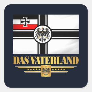 Pegatina Cuadrada Das Vaterland
