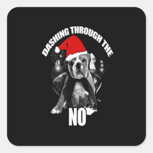 Pegatina Cuadrada dashing a través de Pitbull no