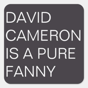 Pegatina Cuadrada David Cameron