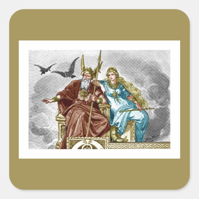 PEGATINA CUADRADA DAVID Y MARLA MANGAN 48ª TARJETA DE ANIVERSARIO (Anverso)