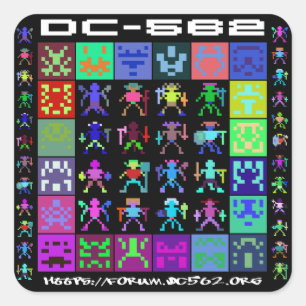PEGATINA CUADRADA DC-562