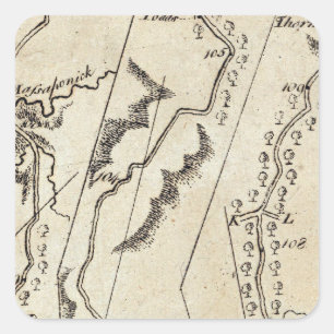 Pegatina Cuadrada De Annapolis a Bowlinggreen Ordy 70