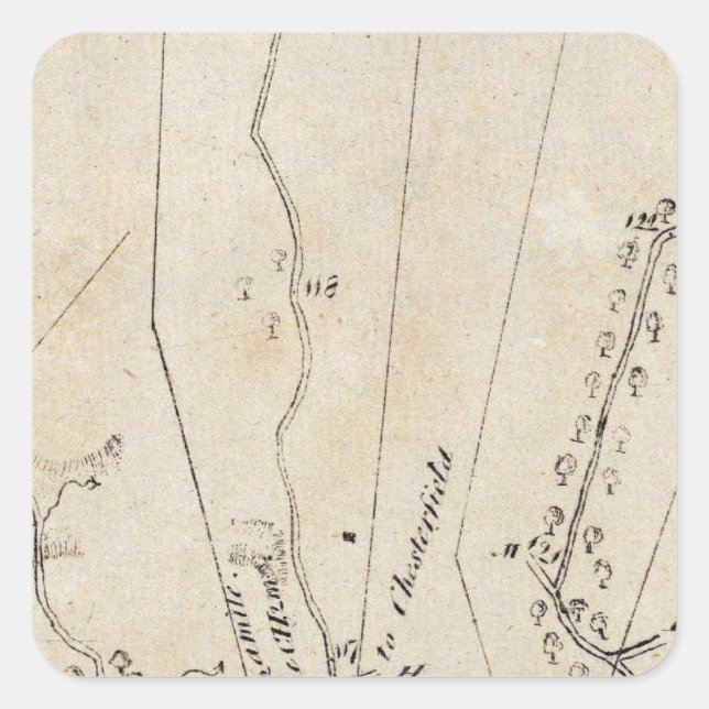 Pegatina Cuadrada De Annapolis a Head Lynchs Ordy 71 (Anverso)