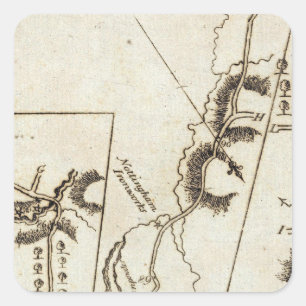 Pegatina Cuadrada De Filadelfia a Annapolis Md 58