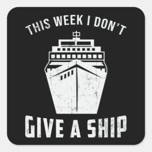 Pegatina Cuadrada Dé Fundidad A Un Barco De Barco De Barco De Barco