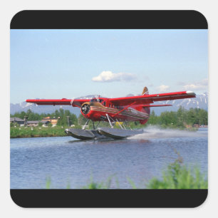 Pegatina Cuadrada De Havilland, Otter, 1961_Classic Aviation
