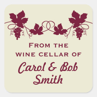 Pegatina Cuadrada De la bodega de Pegatinas