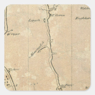 Pegatina Cuadrada De Nueva York a Stratford 1