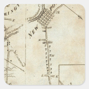 Pegatina Cuadrada De Phila a Annapolis Maryld 53