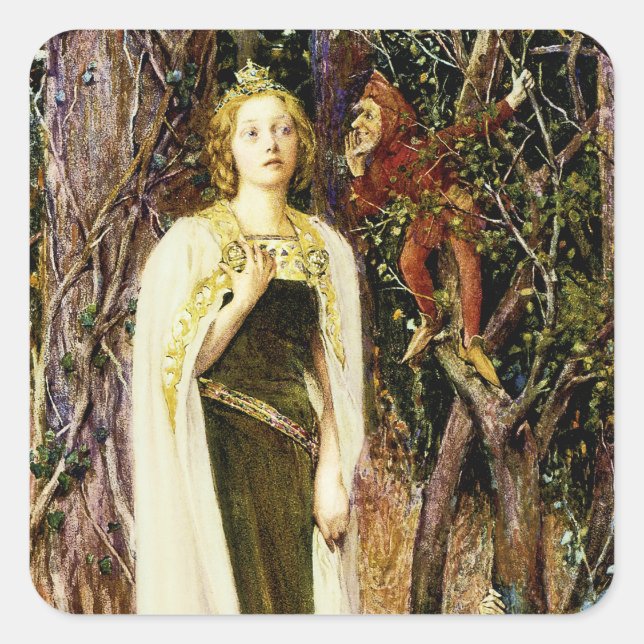 Pegatina Cuadrada De una vez (Anverso)