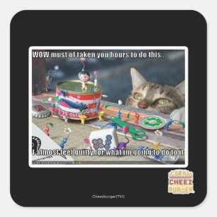 Pegatina Cuadrada Debe tener horas de trabajo