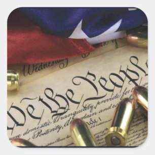 Pegatina Cuadrada Declaración de Independencia