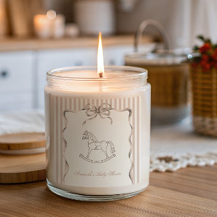 Pegatina Cuadrada Decoración de Caballo de Balanza Neutral Vintage p