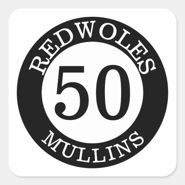 Pegatina Cuadrada Decretos personalizados del pomo de la pelota de b (Anverso)