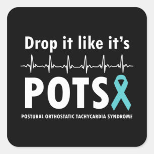 Pegatina Cuadrada Déjalo como si fuera camiseta de POTS2
