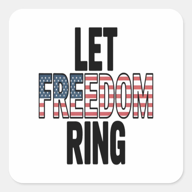 Pegatina Cuadrada Dejemos que la libertad suene Viral Sloth (Anverso)