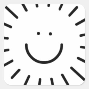 Pegatina Cuadrada ¡Dejen Entrar El Sol!