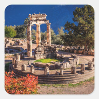 Pegatina Cuadrada Delfi, Grecia