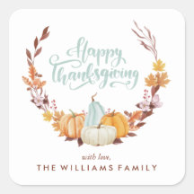 Delicate Fall Wreath Feliz Acción de Gracias